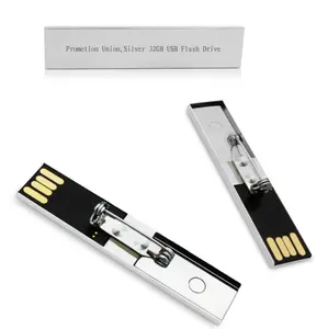 2024 הטרנדים סופר דק נייד USB Stick 2.0 בר צווארון בד 1GB 2GB 4GB 6GB 16GB 32GB 128MB מתנות כונני הבזק מסוג usb