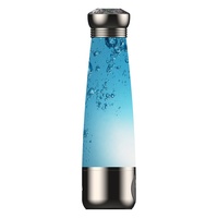 Vente en gros de bouteilles d'eau à hydrogène minéral à technologie SPE électrolyse bouteille de fabricant d'eau alcaline rechargeable pour anti-âge
