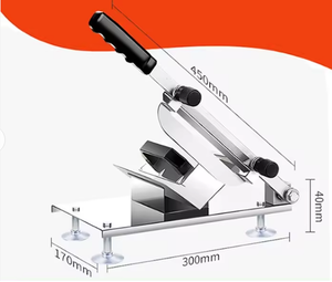 Rebanadora manual <span class=keywords><strong>de</strong></span> carne/portátil, máquina rebanadora <span class=keywords><strong>de</strong></span> jamón con ajuste <span class=keywords><strong>de</strong></span> grosor - Product Image 1