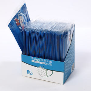 Masker Medis Sekali Pakai Berbahan Non-Woven Elastis dengan Tali Telinga Lipat Warna <span class=keywords><strong>Pink</strong></span> Desain Fashion 3 Lapis - Product Image 2