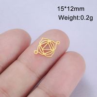 Myshape 5 breloques énergétiques Chakras pour bracelet, accessoires DIY pour la fabrication de bijoux, bijoux spirituels de yoga en acier inoxydable