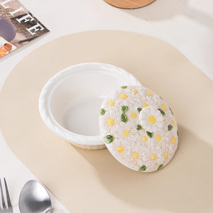 <span class=keywords><strong>Ciotola</strong></span> in Ceramica a Forma di Crisantemo Bianco, Ecologica, <span class=keywords><strong>per</strong></span> Zuppa e Dessert, Design Moderno e Minimalista - Product Image 2