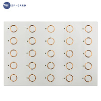 Kontaktlose RFID Smart Card Vorlaminierte Inlay-Folie 125KHz TK4100 PVC PET 0,38-0,55mm Wasserdicht für Zugangskontrollkarten-Produktion