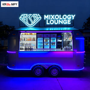 Mobile Food Trailer Truck Fully Equipped <b>Towable</b> Coffee Bakery Outdoor Food Cart Candy Chips Ice Cream Stainless Steel Rust - Product Image 6