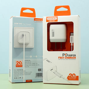เครื่องชาร์จแบบพกพา20W พร้อมสาย PD สำหรับ iPhone Xiaomi <span class=keywords><strong>Samsung</strong></span> ที่ชาร์จโทรศัพท์ Android cargador Rapido ที่ชาร์จ USB C - Product Image 6