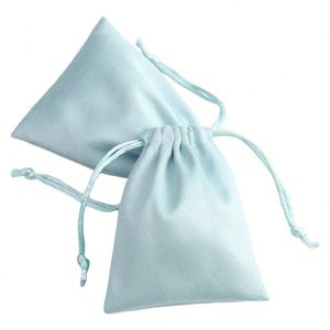 Sac à Bijoux en Velours Personnalisable avec Logo, Cordon de Serrage, Recyclable, pour Rangement d'Écouteurs, Emballage Anti-Poussière, Design Culturel Ludique - Product Image 1