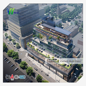 6 + 12 + 6 5 + 16 + 5 doppio argento basso-E parete di vetro isolante per grattacieli commerciali - Product Image 1