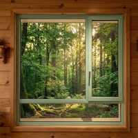 Ventanas Abatibles de Aluminio con Revestimiento de Madera Personalizadas con Certificado CSA para Casa con Triple Vidrio para Áreas de Canadá