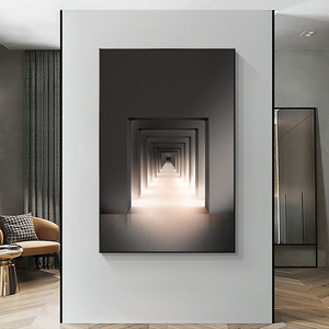 Peinture décorative ornementale écologique en noir et blanc pour salon, peinture murale verticale stéréoscopique 3d - Product Image 6
