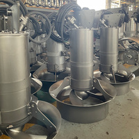 Mélangeur submersible agitant liquide solide de type QJB compact pour eaux usées