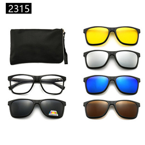 Conjunto <span class=keywords><strong>de</strong></span> <span class=keywords><strong>lentes</strong></span> TR90 con cinco piezas, gafas <span class=keywords><strong>de</strong></span> sol polarizadas para hombre y mujer, gafas <span class=keywords><strong>de</strong></span> sol <span class=keywords><strong>de</strong></span> conducción modernas con bolsa para gafas - Product Image 5