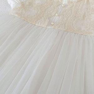 Engepapa Kinderen Schattige Zomer Baby Meisjes Prinsessenjurkjes Verjaardag Muslin Witte Baby Meisjes Kleding - Product Image 6