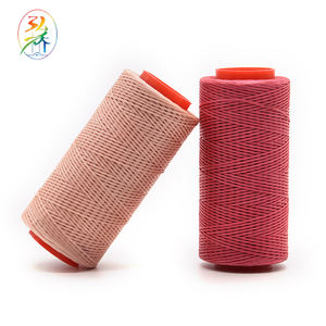 Hongqiao بالجملة عالية القوة 420d/3 خيوط بوليستر مشمع للأحذية الحياكة اليدوية منخفضة الانكماش - Product Image 2