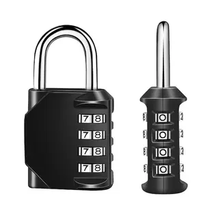 Lucchetto a 4 cifre serrature per armadietto impermeabili piccole serrature combinate all'aperto per lucchetto a combinazione per armadietto da palestra-multicolore