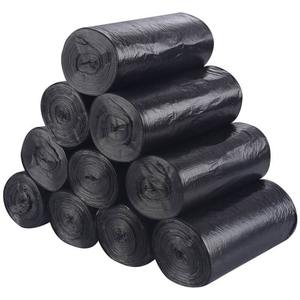 Biểu tượng tùy chỉnh dày nhà bếp phân hủy sinh học Thùng rác Túi sinh thái thân thiện PLA pbat phòng khách nhựa màu đen cuộn túi rác - Product Image 1