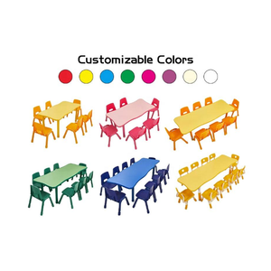 Tables hexagonales en plastique pour la maternelle, tables et chaises pour enfants, tables et chaises de maternelle - Product Image 1