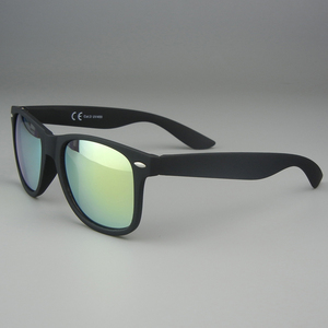 2025 logotipo personalizado amarillo espejo gafas de sol clásico al por mayor diseño rojo hombres mujeres PC púrpura azul gafas de sol nueva promoción - Product Image 3