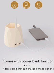 Đèn bàn bảo vệ mắt học tập 4000mA có thể sạc lại <span class=keywords><strong>LED</strong></span> bảng đèn sinh viên ký túc xá phòng ngủ cảm ứng đèn cạnh giường ngủ - Product Image 4