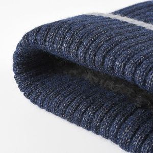 Gorro tejido de Invierno para mujer, gorro grueso con pelusa, gorro cálido de lana Jacquard - Product Image 5