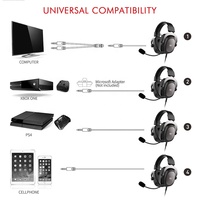 Casque Gamer Havit H2002D Filaire Supra-Auriculaire USB avec Micro pour Jeux