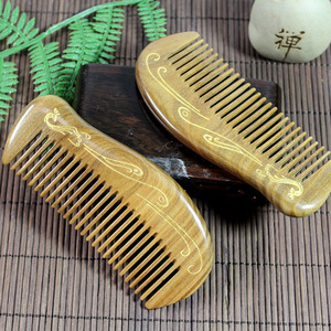 Wooden Sandalwood <b>Comb</b> Small <b>Wide</b> Tooth Massage Hair <b>Comb</b> For Children And Adults Home Use - Product Image 3