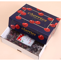 Boîtes d'emballage de fruits en papier personnalisé de 1kg pour boîte d'emballage de cerise