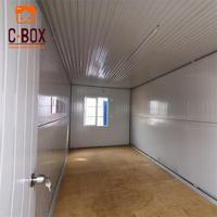 Cbox Maison Conteneur Modulaire Pliable de 20 pieds à Structure Z avec Porte, Fenêtre et Éclairage Préinstallés pour Site de Travail