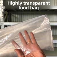 Sacs tissés transparents en PP pour l'emballage logistique, tailles personnalisables, pour le déménagement et le transport de riz et de farine
