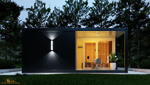 Chambre vivante de conteneur avec deux chambres à <span class=keywords><strong>la</strong></span> <span class=keywords><strong>maison</strong></span> de boîte pour les pauvres - Product Image 2
