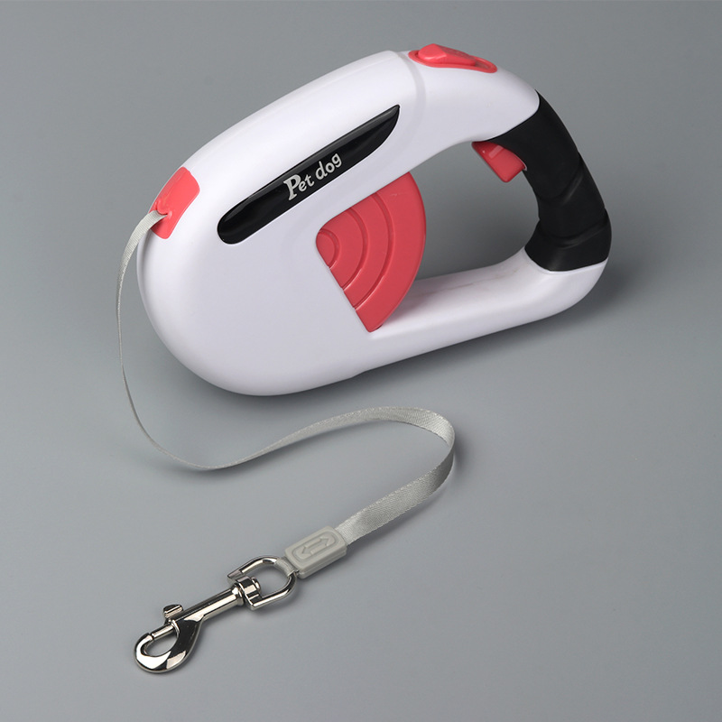 Corde de traction rétractable (blanche et rose)