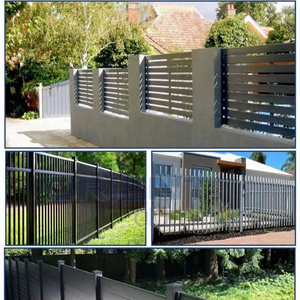 Tùy chỉnh tự làm vườn riêng tư Nhôm hàng rào tấm ngoài trời Nhôm hàng rào cho nhà sử dụng trang trí kim loại Alu vật liệu - Product Image 3