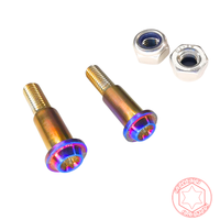 Kit de vis de levier de frein en acier inoxydable SOMOTO Taiwan SUS304 UFO M6x31mm Spécialisé pour les systèmes à double disque Raw TIB & BKP