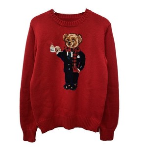 Suéter Caron Bear para <span class=keywords><strong>Hombre</strong></span> 2026, Tejido, 100% Algodón, Diseño de Dibujos Animados, Logotipo Frontal, Manga Larga, <span class=keywords><strong>Cuello</strong></span> <span class=keywords><strong>Redondo</strong></span> - Product Image 2