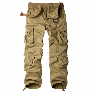 Pantalones resistentes para hombre, corte informal, suministro de fábrica, logotipo personalizado, tela transpirable, pedidos al por mayor, soporte de entrega rápida - Product Image 1