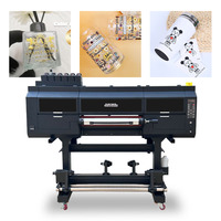 Dtf Uv 3d Impresora 60 cm Uv Dtf Para Vidrio Transfer Roll untuk Roll A1 Uv Dtf stiker Printer dengan Laminator