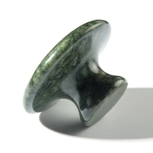 Gua Sha de Jade Natural de Gran Tamaño en Forma de Hongo, Herramienta de Masaje Gua Sha de Jade Personalizada, Tabla de Raspado de Piedra Guasha - Product Image 2