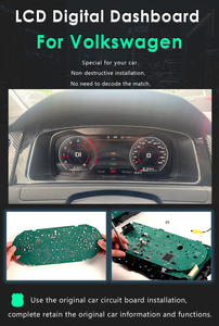 แผงควบคุมดิจิตอล LCD มาตรวัดความเร็วห้องนักบิน HD สำหรับ Volkswagen <span class=keywords><strong>VW</strong></span> Golf 7 GOLF 6 Mk 7 Pa Sutter B6 B8 B7 CC Tiguan - Product Image 3