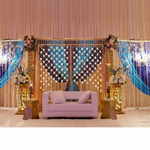 Modern Metal Wedding Stage <b>Backdrop</b> Customized Size Customizable Color OEM Available Durable Ceremony Party Decorations Custom - Product Image 1