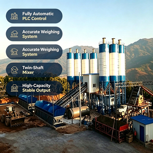 โรงงานผลิตเครื่องผสมคอนกรีตแบบเคลื่อนย้ายได้ขนาดเล็ก Hzs 25 ถึง 240 ลูกบาศก์เมตร/ชม. - Product Image 2