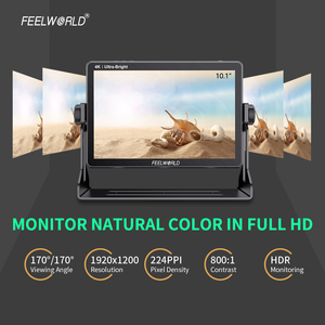 FEELWORLD LUT11S OEM Factory Direct 10,1 pulgadas 2000NITs DSLR Cámara Monitor de campo HDMI 3G-SDI LOGO Servicio de personalización - Product Image 3