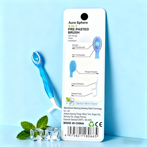 Desain baru beberapa rasa portabel <span class=keywords><strong>Mini</strong></span> perjalanan perawatan mulut sekali pakai sikat gigi penuh dengan bulu lembut dan pegangan plastik - Product Image 5