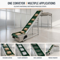 Banc de travail à convoyeur à bande PVE pour ligne d'inspection des produits, avec cadre en profilé aluminium, longueur, largeur et hauteur personnalisables