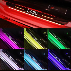 Acrilico universale <span class=keywords><strong>LED</strong></span> pedale di benvenuto luce mobile Scuff <span class=keywords><strong>porta</strong></span> e Logo piastra per auto portiera accessorio Scuff <span class=keywords><strong>porta</strong></span> - Product Image 2