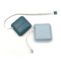Mètre Ruban Mini en Cuir PU Souple et Flexible avec Logo de Marque Personnalisé, Impression Numérique pour Outil de Promotion en Gros