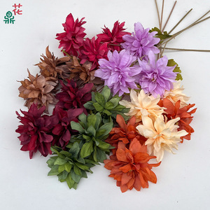 Fleurs artificielles en soie, orchidées gaufrées et modelées, décorations de mariage réalistes pour les allées et les marqueurs de salle - Product Image 1