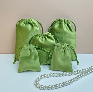 Bolsa de terciopelo Sodt con cordón para embalaje, bolsa de regalo para joyería, bolsa compacta para polvos y cinturones con hebilla, bolsa de almacenamiento para accesorios para el cabello - Product Image 6