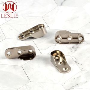 Soporte de Riel Ovalado para Ropa Leslie Wardrobe Hardware, de Aleación de Zinc, Montaje en Pared, Acabado Níquel Cromado YT-1608B YT-1612B - Product Image 4