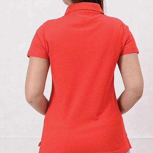 Polo de Alta Calidad, Transpirable, de Algodón, Manga Corta, Estilo Casual, Color Sólido, Nueva Colección, Polo para Mujer - Product Image 2