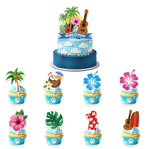 Décorations de gâteau à thème Stitch, inserts en papier découpés, décorations de fête, toppers de gâteau d'anniversaire réutilisables, forme ronde - Product Image 5