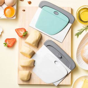 Food Grade Stainless Steel Foldable Disposable <b>Bench</b> Scraper Non-Slip <b>Plastic</b> Handle Kitchen Dough Cutter for Home Commercial - Product Image 2